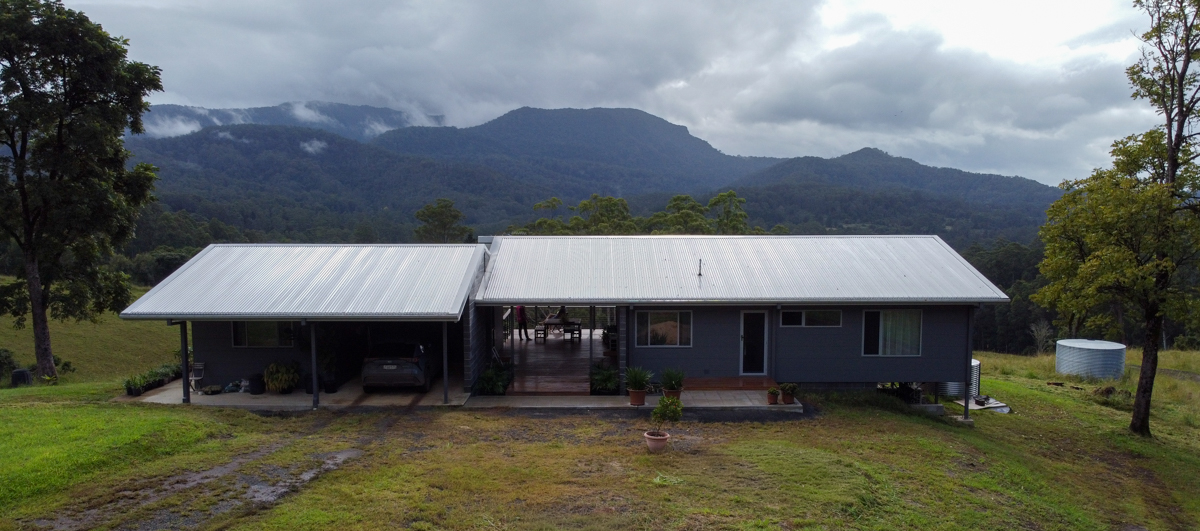 Rural residence, off-grid, bushfire